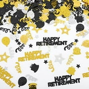 Retirement Party Decorations Happy Retirement Confetti Hanging Swirls Balloons Cake Table Centerpieces Party Supplies for Women Men