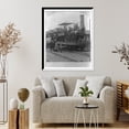 thumbnail image 4 of Historic Framed Print, The first engine and train in America, 17-7/8" x 21-7/8", 4 of 9