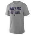 thumbnail image 4 of Men's Fanatics Heather Gray Baltimore Ravens First Down Tribute Tri-Blend T-Shirt, 4 of 5