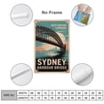 thumbnail image 2 of Motivational Sydney Harbour Bridge Poster Retro Inspirational Vintage Travel Wall Art for Therapy Room Office Meditation Area Canvas Poster, 2 of 8