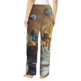 thumbnail image 3 of Band Music Gorillaz Women's Pajama Pants Lounge Daily Novelty Cozy Sleep Bottoms Pants Sleepwear With Pockets, 3 of 8