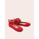 thumbnail image 5 of DREAM PAIRS Sandalias Planas con Tiras para Mujer, Correa en el Tobillo, Rojo, Talla 12, 5 of 7