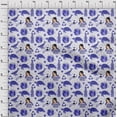 thumbnail image 4 of oneOone Rayon Medium Blue Fabric Earth Diy Clothing Quilting Fabric Print Fabric By Yard 56 Inch Wide, 4 of 4