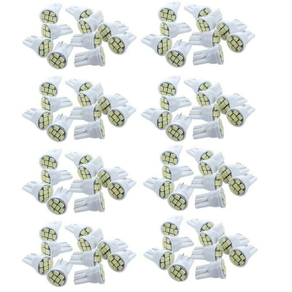 100X T10 194 168 Lamp Bulb 8 LED White for Car