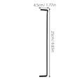 thumbnail image 2 of Luxshiny 2Pcs Black Metal Pegboard Hooks Utility Hooks for Home Display and Tool Organization, 2 of 7