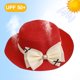 thumbnail image 4 of Sombrero de 56-58cm de circunferencia, lazo femenino, sombrero de paja plano, sombrero de verano con borde plano, protector solar, sombrero para el sol, salida al aire libre, sombrero de playa junto, 4 of 5