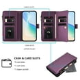 thumbnail image 6 of for Motorola Edge 50 Fusion 50Pro 50Neo 50Ultra Wallet Phone Case with Magnetic Zipper Closed Credit Card Slot Shockproof Phone Case, 6 of 9