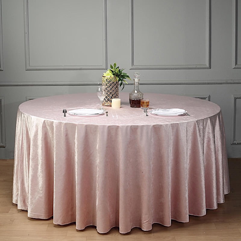 Details about   120" Round Linen Polyester Tablecloth Wedding Party Catering Event Decoration 