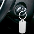 thumbnail image 2 of Mobutofu 2Pcs Metal Keyring Square Pendant for Key Christmas, 2 of 8
