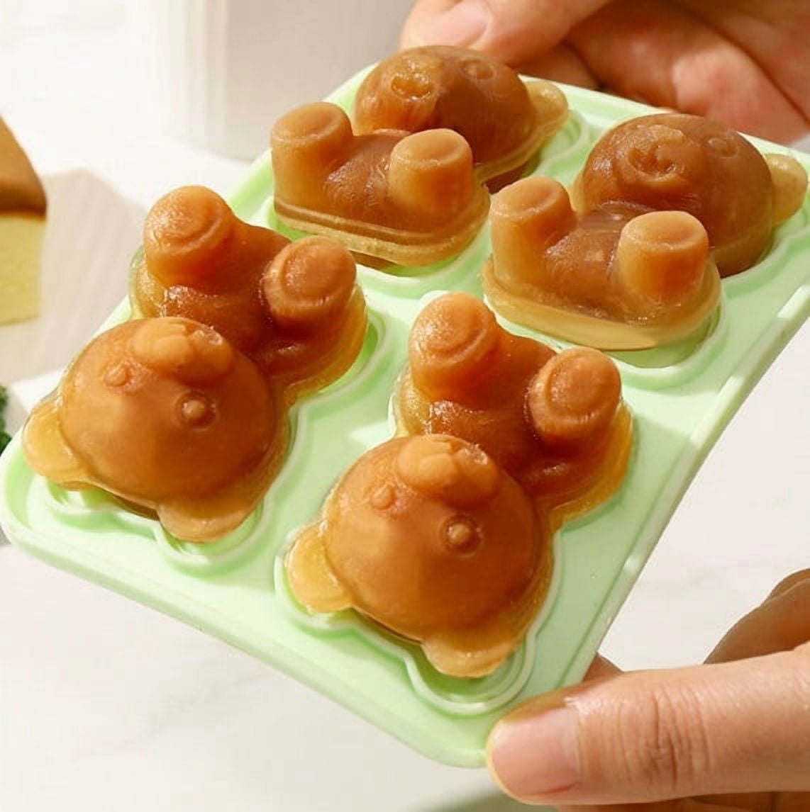 3-Piece Silicone Ice Cube Tray Set - Easy Press Ice Maker for Home Use - Food-Grade Freezer Storage Box