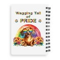 thumbnail image 2 of Wagging Tail Dachshund Celebrates Rainbow Pride Month LGBT LGBTQ+ Spiral Bound Journal Wiener Dog Lover Gifts Idea 5x7in Spiral Notebook - 01003, 2 of 5