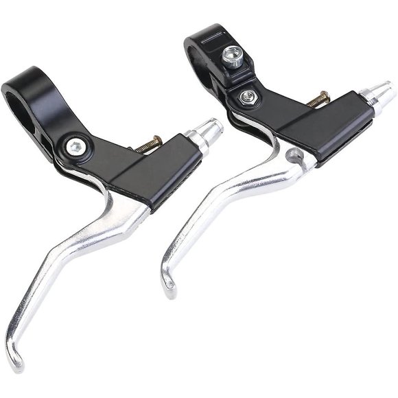 Bicycle Brake Handle Brake Lever Universal Aluminum Alloy Mountain Road Bike Brake Leverblack Sliver Color1pair