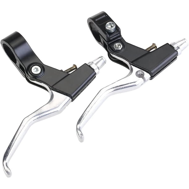 Bicycle Brake Handle Brake Lever Universal Aluminum Alloy Mountain Road Bike Brake Leverblack Sliver Color1pair