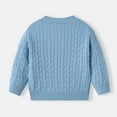 thumbnail image 5 of Zshosam Kids Sweater Crew Neck Long Sleeve Sweater - Soft Pullover Sweaters for Youth Kids Boys Size 6T 7T,(Sky Blue 6-7 Years), 5 of 5