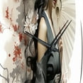 thumbnail image 3 of Designart "Asian Art Geishas beauty VI" Asian Oversized Wall Clock, 3 of 5