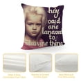 thumbnail image 4 of Pillow Covers, Gifts from Grandchildren, Funny Gifts, Gifts for Birthday Mother's Day, at Least You Don't Have Ugly Children, 4 of 5