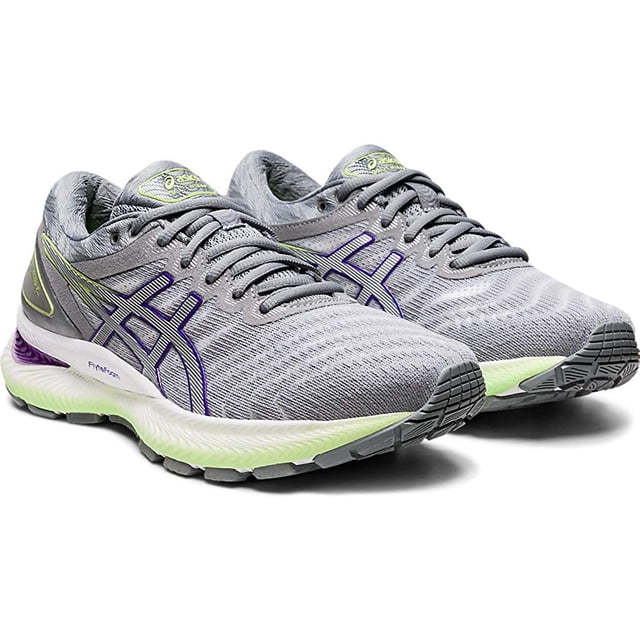 ASICS Women's Gel-Nimbus 22 Running Shoes, 11M, White/Pure Silver