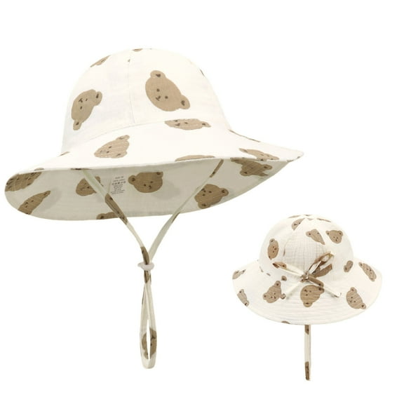 TBWNWG Adjustable Toddler Fisherman Sun Hat with UPF 50 Wide Brim for Summer Beach Outdoor,Size XS