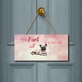 thumbnail image 2 of Every Fart is Love Note French Bulldog Guilty Face Happy Valentine's Landscape Wood Sign Dog Lover Gifts Hanging Wall Home Decor - 01016, 2 of 5