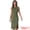 Army Green, variant on DARING DIVA Faux Suede Sleeveless Split Hem Dress XS Brown