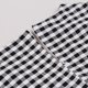 thumbnail image 5 of Vestido de Verano 3/4 Manga para las Mujeres Casual Cuello en V Estampado en Cuadro Cremallera de Rodilla, 5 of 9