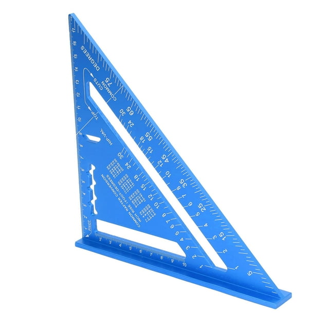 Woodworking Measuring Tools, Calibration Electrophoretic Paint Process Woodworking Aluminum Alloy Strong Toughness Compact For Furniture Blue