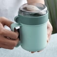 thumbnail image 1 of Soup Containers 500ML Soup Cup Portable Steady Plastic Insulated Soup Containers With Lid And Spoon For Office School, 1 of 5