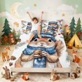 thumbnail image 3 of Erosebridal Squirrel Queen Sheets for Boys Girls, Winter Acorn Queen Sheet Sets, 4pcs 1 Flat Sheet 1 Fitted Sheet and 2 Pillowcases, 3 of 6