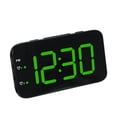 thumbnail image 2 of Réveil Numérique Portable à LED avec Affichage de la Température, Activation Sonore, Réveil Électronique avec Fonction Snooze, Double Alimentation, 2 of 9