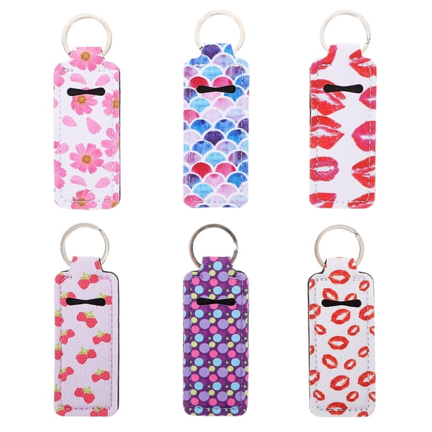 FELTECHELECTR fundas protectoras para porta lápices labiales, exquisitas, colgantes para llaves.