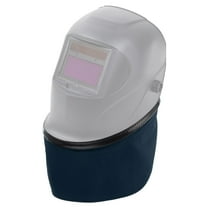 Uxcell Welding Helmet Bib FR Cotton Split Wrap-Around Helmet Bib Neck Protector Cover Welding Hood Accessories with Press Fit Seal for Most Welding Helmets, Dark Blue