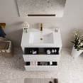 thumbnail image 7 of 36-inch Glossy White Vanity with Stone Resin Sink and U - shape Drain for Efficient Bathroom Use, 7 of 7