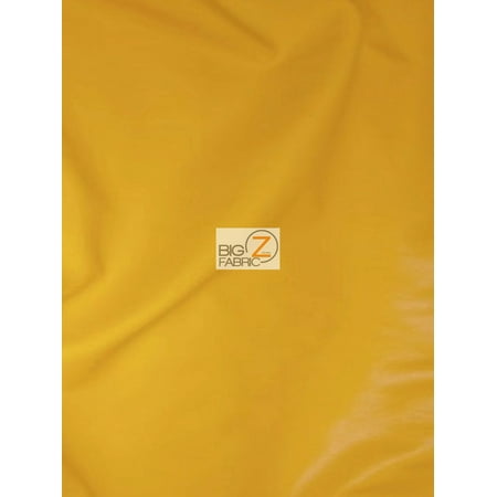 - Solid Soft Faux Fake Leather Vinyl Fabric / Gold / Sold By The Yard