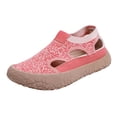 thumbnail image 5 of Rokment Womens Tie Dye Orthotic Chunky Walking Shoes Beach Casual Closed Toe Sandals Hollow out Comfortable Platform Slip on Socks Non Slip Nursing Work Flat Loafers Fashion Sneakers Red Size 7.5, 5 of 8