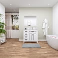 thumbnail image 2 of Sinber 36 Inch Rectangular Sink White Bathroom Vanity Cabinet with Carrara White Marble Countertop | 1 Soft Closing Doors and 4 Full Extension Dovetail Cabinet Drawer, 2 of 16