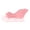Pink, variant on Brown Mini Christmas Sleigh Decoration Toy, Plastic Design Holiday Festive Accent For Tree Party Gift, Sleigh Statue Snowflake Theme