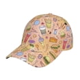 thumbnail image 2 of Baseball Cap, Cute Food Ice Cream Drinks Trucker Hats Women Dad Hat For Workouts - Baseball Hat Adjustable Size, 2 of 2