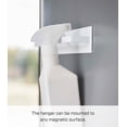 thumbnail image 3 of Yamazaki Home  Magnetic Kitchen Towel Hanger, Steel, Holds 3 lbs - L 1.77 x W 11.02 x H 1.97 inches White, 3 of 7