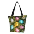 thumbnail image 1 of Fotbe colorful Easter eggs Bolsa de Playa con Estampado, Bolsa de Hombro, Bolsa de Mano Espaciosa, Bolsa de Viaje Ligera, Bolsa de Compras Versátil, 1 of 6