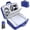 Blue, variant on Hard Shell Carrying Case for PS5 Slim & Original Console, Waterproof Shockproof Travel Bag w/Controller & Disc Storage