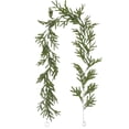 thumbnail image 4 of SGACAI Guirnalda de pino Norfolk artificial, guirnalda navideña de pino Norfolk de tacto real, guirnalda navideña suave y flexible, guirnalda de cedro realista de 6 pies, para mesa, repisa, pared,, 4 of 6