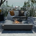 thumbnail image 2 of Elementi Plus Cannes Propane Fire Pit for Outside Outdoor Fire Pit Table Smokeless Firepit Concrete Rectangular Fire Table Patio Heater Fireplace 60000 BTUs - Dark Grey, 60 x 31.9 Inches, 2 of 10