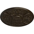 thumbnail image 3 of 33"OD x 1 3/4"P Versailles Ceiling Medallion (Fits Canopies up to 3 1/4"), Hand-Painted Stone Hearth Crackle, 3 of 6