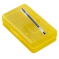 thumbnail image 1 of Organizador de caja de lápices de plástico | Contenedor de almacenamiento transparente apilable de gran capacidad con tapa hermética | Elegante soporte para suministros de oficina | Plástico, 1 of 6