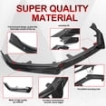 thumbnail image 3 of Ikon Motorsports Front Bumper Lip Compatible With 2021-2022 Honda Accord Carbon Fiber Print IKON V1 Style PP 3PCS Front Lip Splitter Kit, 3 of 7