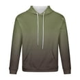 thumbnail image 3 of Oalirro Your Fashion A1 Series Mens Long Sleeve Gradient Hoodie Pullover Army Green,L, 3 of 4