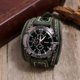 thumbnail image 5 of Reloj Naievear para hombre, esfera redonda, preciso, retro, ajustable, regalo de cumpleaños, universal, hecho a mano, correa de piel sintética, reloj de cuarzo para uso diario, color negro Bolígrafo Bolígrafo Bolígrafo de papelería, 5 of 5