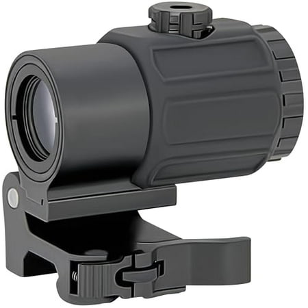 Gotical 3X Magnifier G3Sight Scope Airsoft with Switch to Side QD Mount for 20mm Rail Apply for Red dot Zooms with 3X of Power Shockproof (Black - 4X Sight Scope)