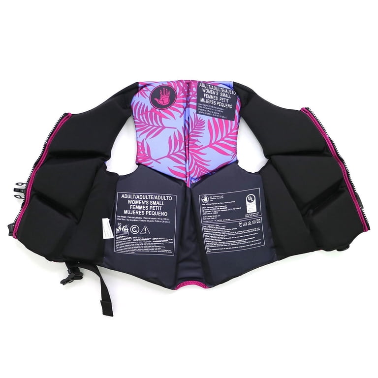 Body Glove Women's Palm Purple Segmented PFD Life Jacket For Wakeboarding & PWC