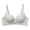 Gray., variant on HBGVBA Seamless Bras for Women V Neck Thin Strap Wireless Bra Solid Color Breathable T-shirt Bra